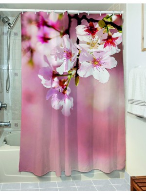 Shower Curtain Wipe Art 3128 190×180 Pink